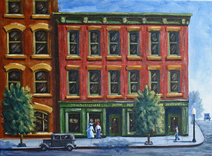 Old Downtown Painting by Kevin Hughes