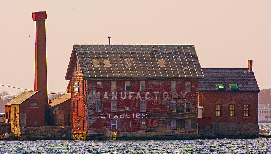 Old Factory in Gloucester Photograph by Nancy De Flon