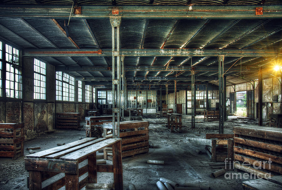 Architecture Photograph - Old Factory Ruin by Carlos Caetano