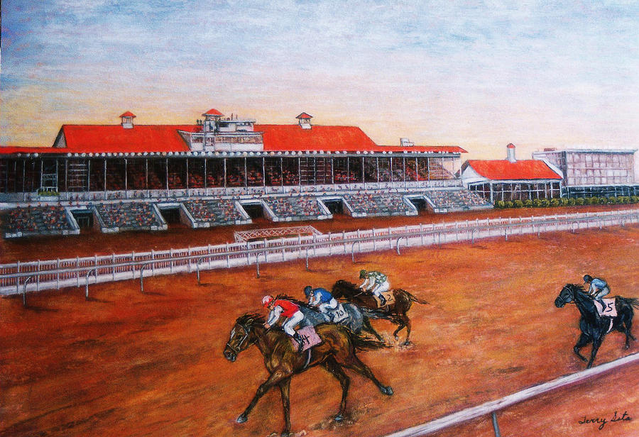 Old Fairgrounds In New Orleans Painting by Terry Sita