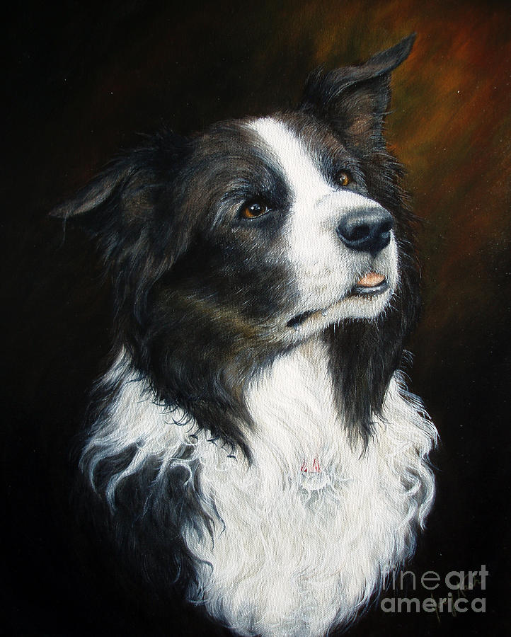 Dog Painting - Old Faithful by Joey Nash