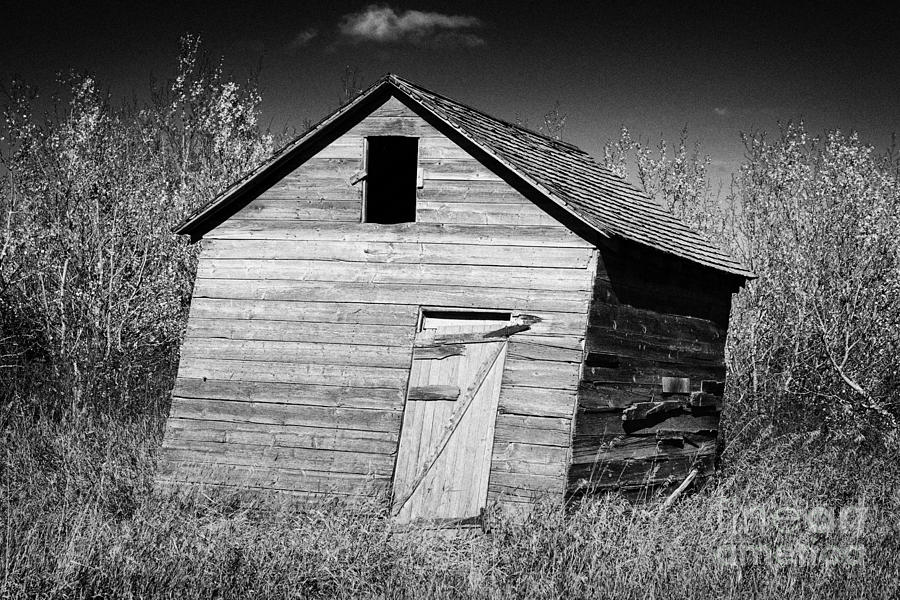 old falling down wooden building remote Saskatchewan Canada Photograph ...