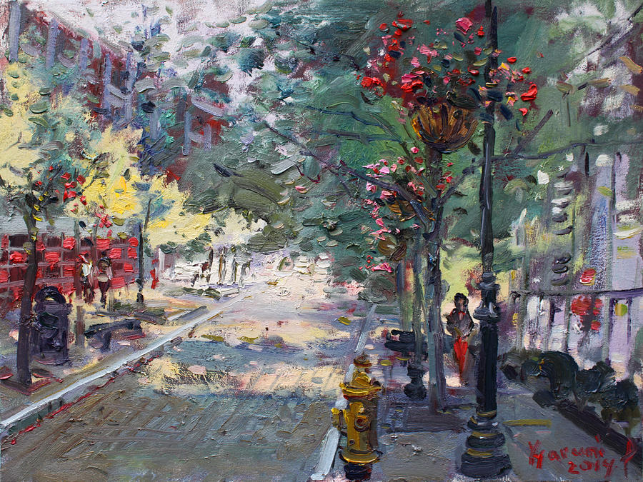 Old Falls Street Painting by Ylli Haruni