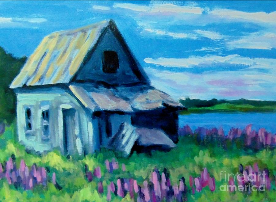 Landscape Painting - Old Farm House by John Malone