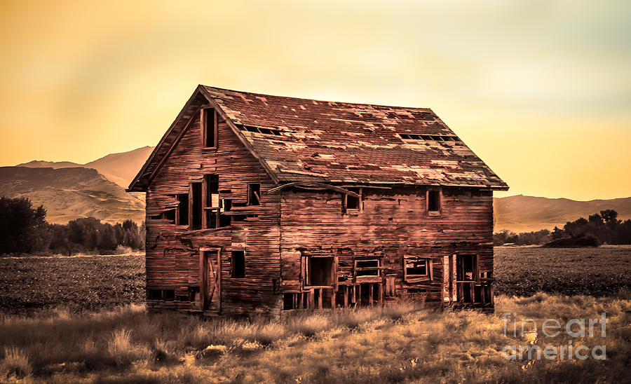 Inspirational Photograph - Old Farm House by Robert Bales