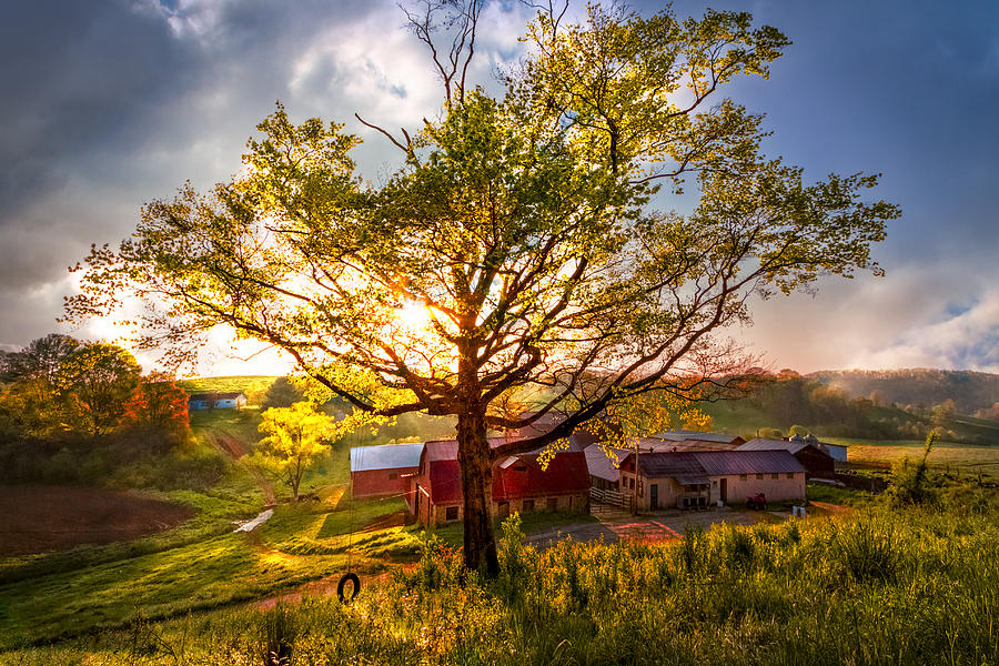 Old Farm in the Blue Ridge Mountains Photograph by Debra and Dave Vanderlaan