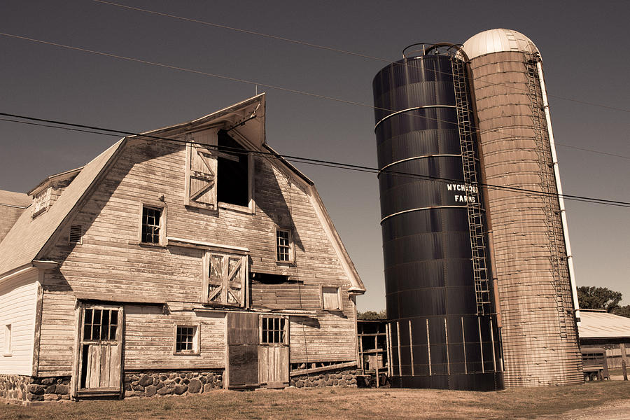 Old Farm Silos - North Stonington CT Photograph by Kirkodd Photography Of New England