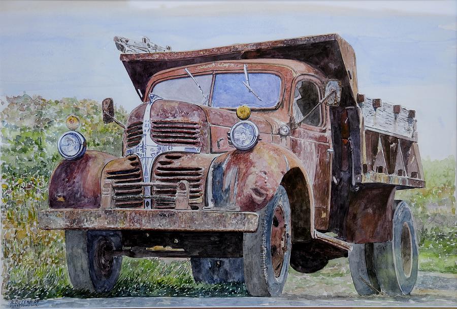 Anthony Butera Painting - Old Farm Truck by Anthony Butera