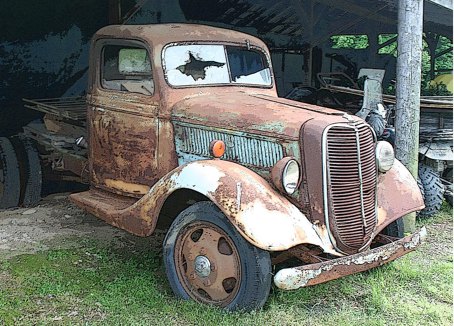 Old Farm Truck Photograph by Bonnie Willis