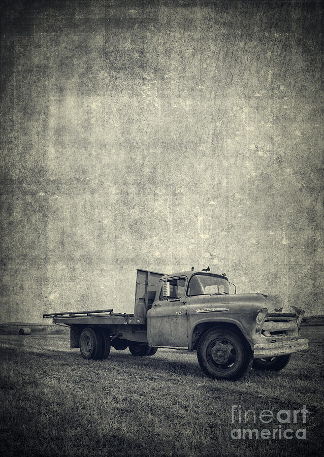 Old Farm Truck Cover Photograph by Edward Fielding