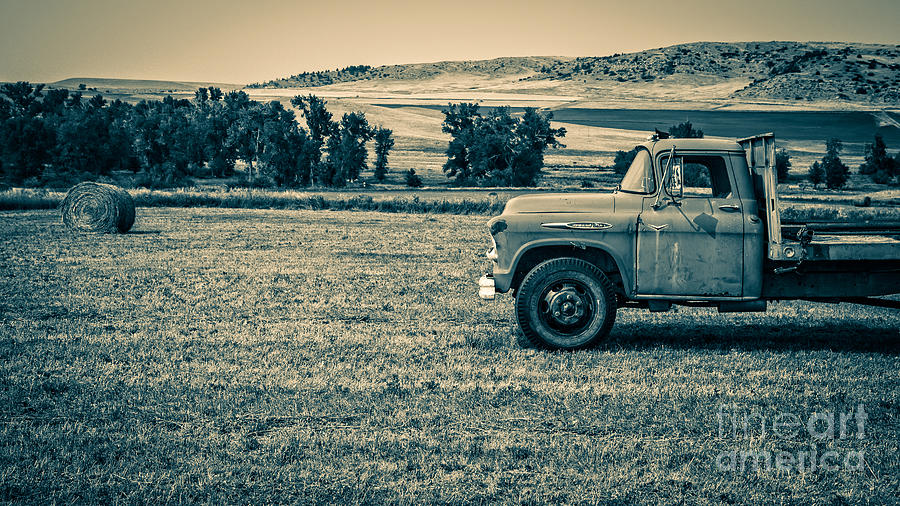 Old Farm Truck Fishtail Montana Photograph