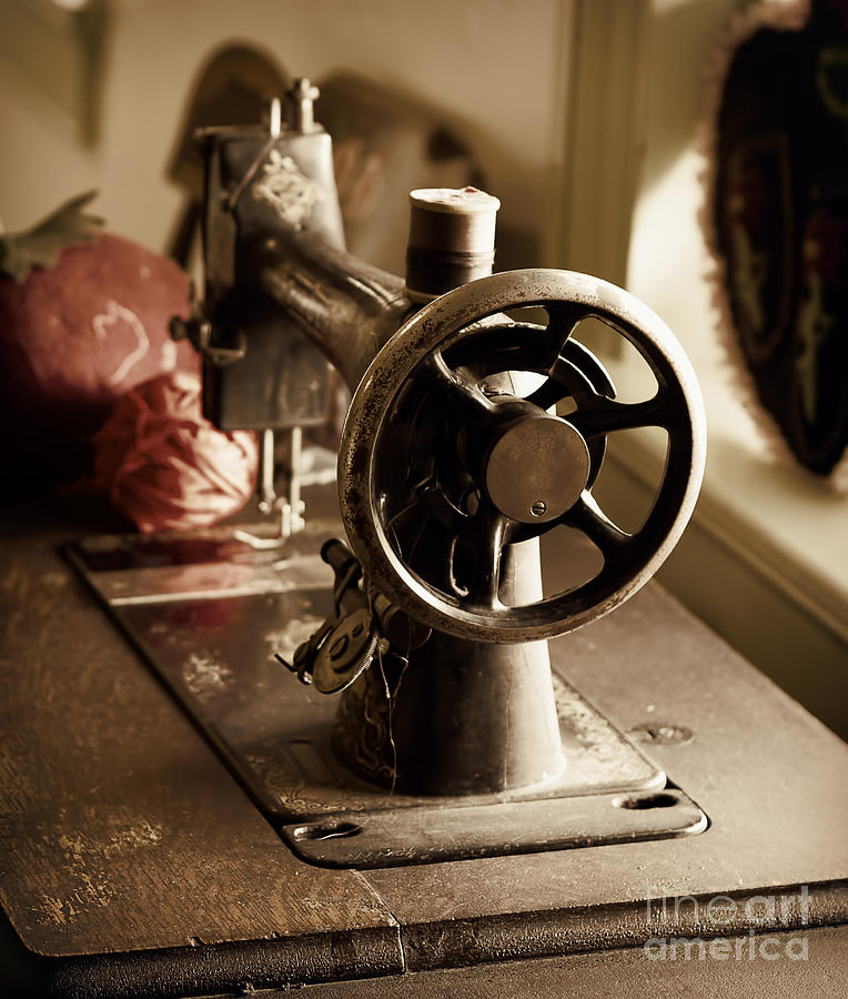Old Fashion Sewing Machine Photograph