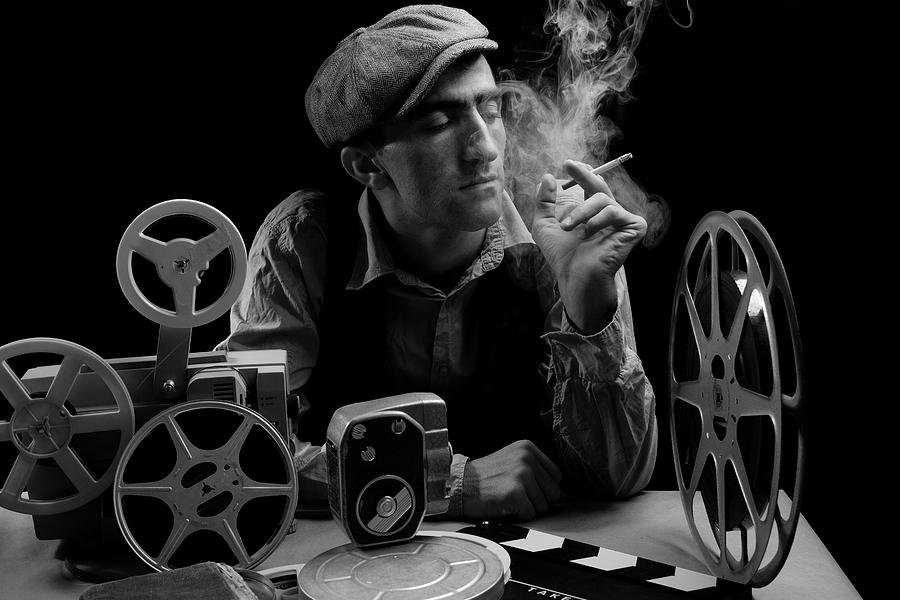 Old Fashioned Cinema Director Photograph by Selimaksan