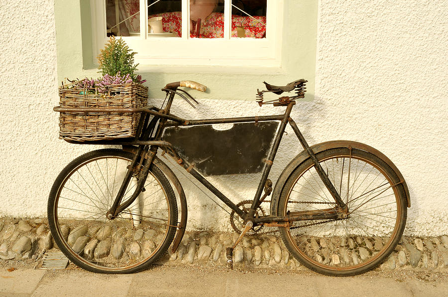 old delivery bike