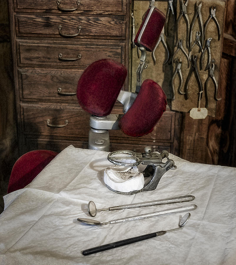 Tool Photograph - Old Fashioned Dental Instruments by Susan Candelario