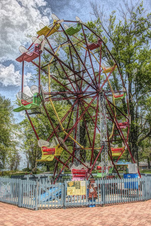 Old Fashioned Ferris Wheel Photograph
