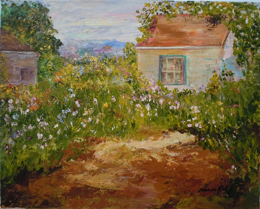 Old Fashioned Garden Painting by Barbara Pirkle