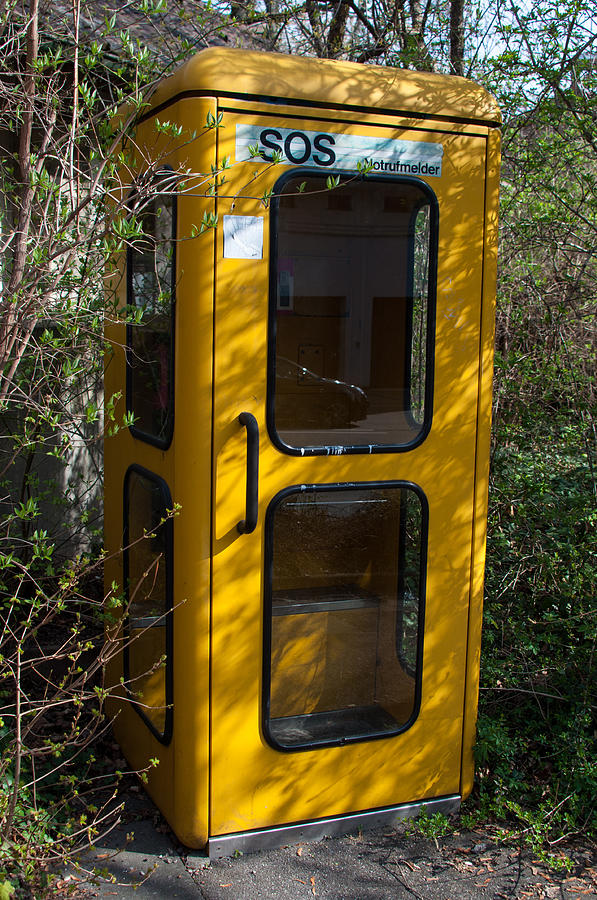 City Photograph - Old fashioned German Phone Booth by Frank Gaertner