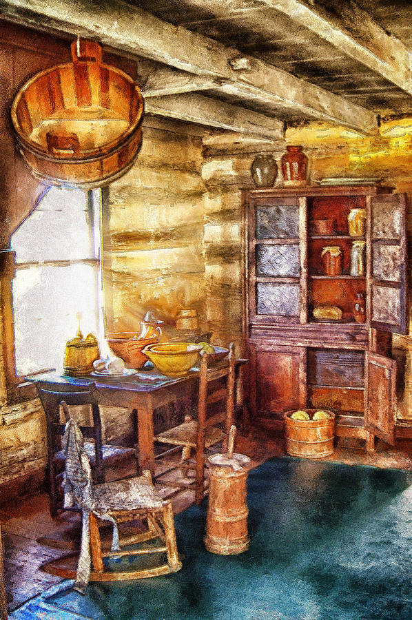 Old Fashioned Kitchen Digital Art by Mary Almond