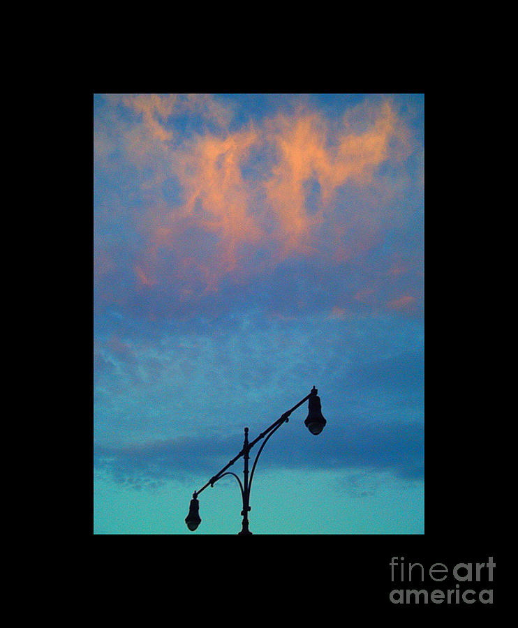 Old Fashioned Lanterns - Orange Cloud Photograph