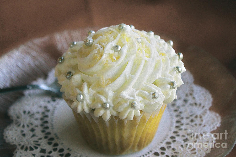 Old Fashioned Lemon Cupcake Photograph by Nina Silver
