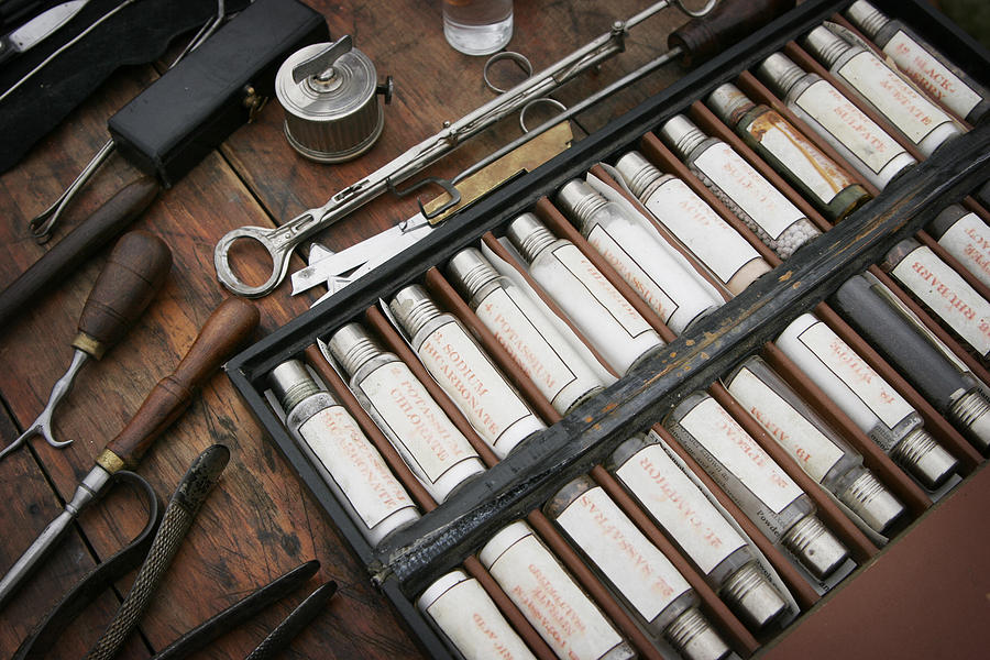Old Fashioned Medical Supplies Photograph by ParkerDeen