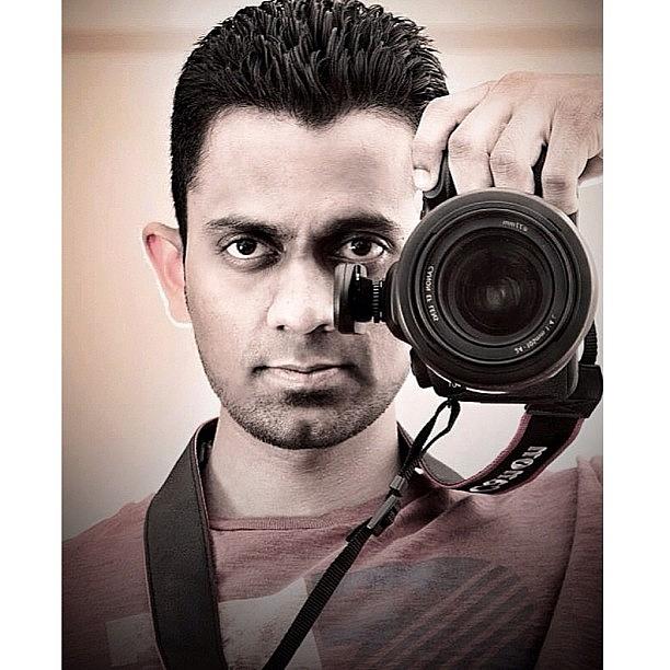 Portrait Photograph - Old Fashioned Mirror Shot :) #selfie by Arvind Ranganathan