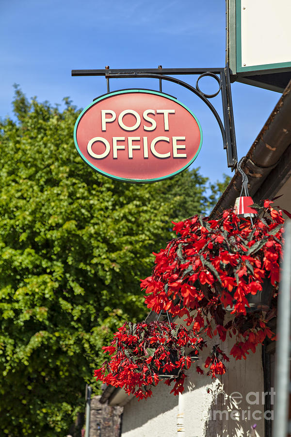 Old fashioned post office sign Photograph by Sophie McAulay