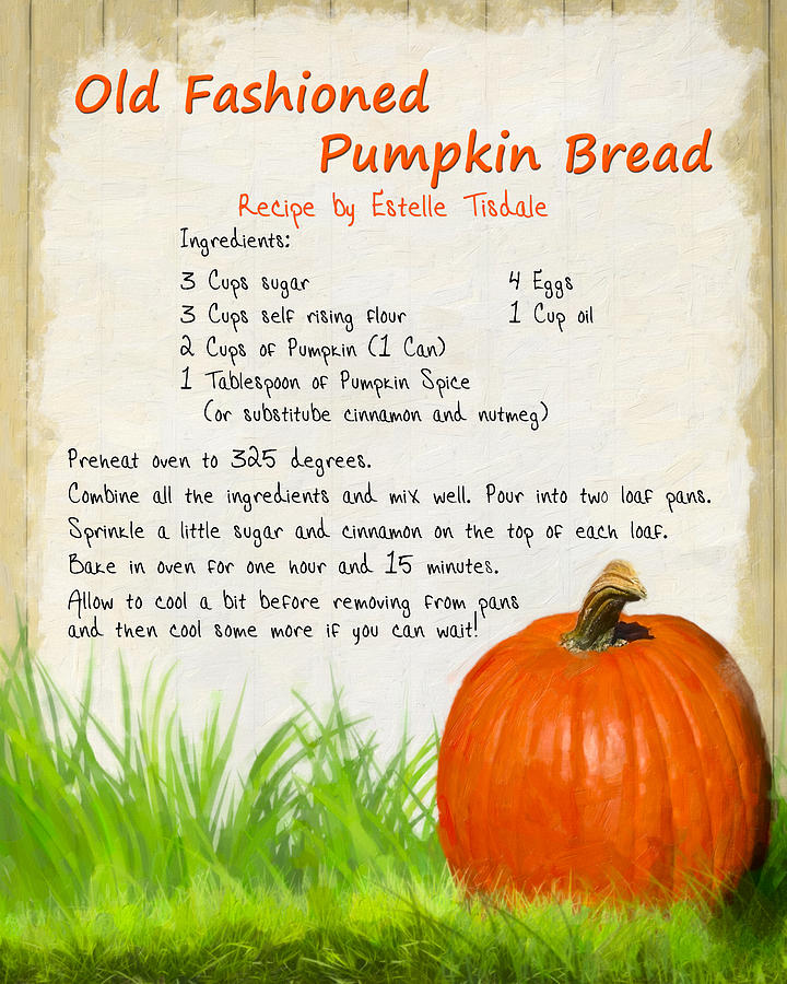Old Fashioned Pumpkin Bread Photograph by Mark Tisdale