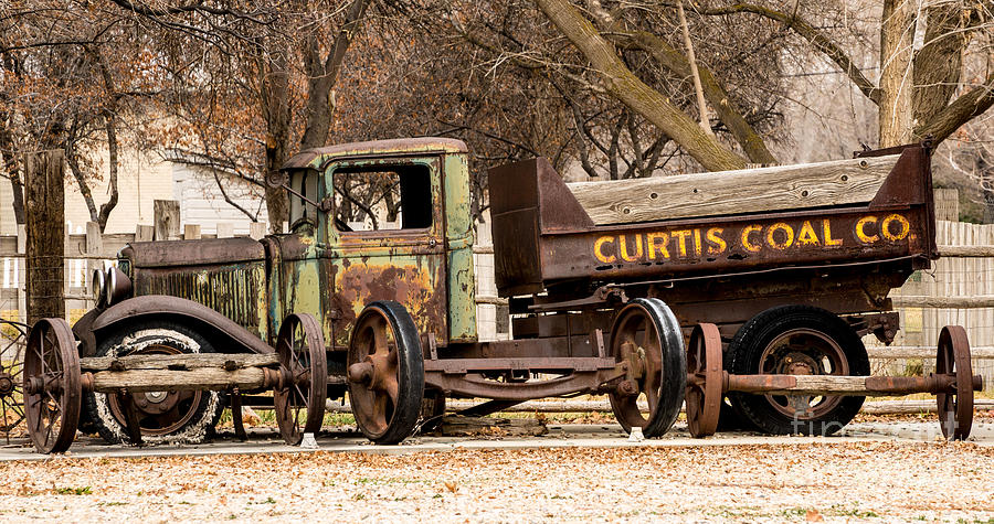Old Fashioned Rusty Coal Delivery Truck Photograph by Gary Whitton