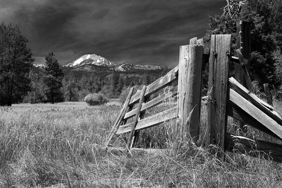 Old Fence At Mount Lassen Photograph by James Eddy