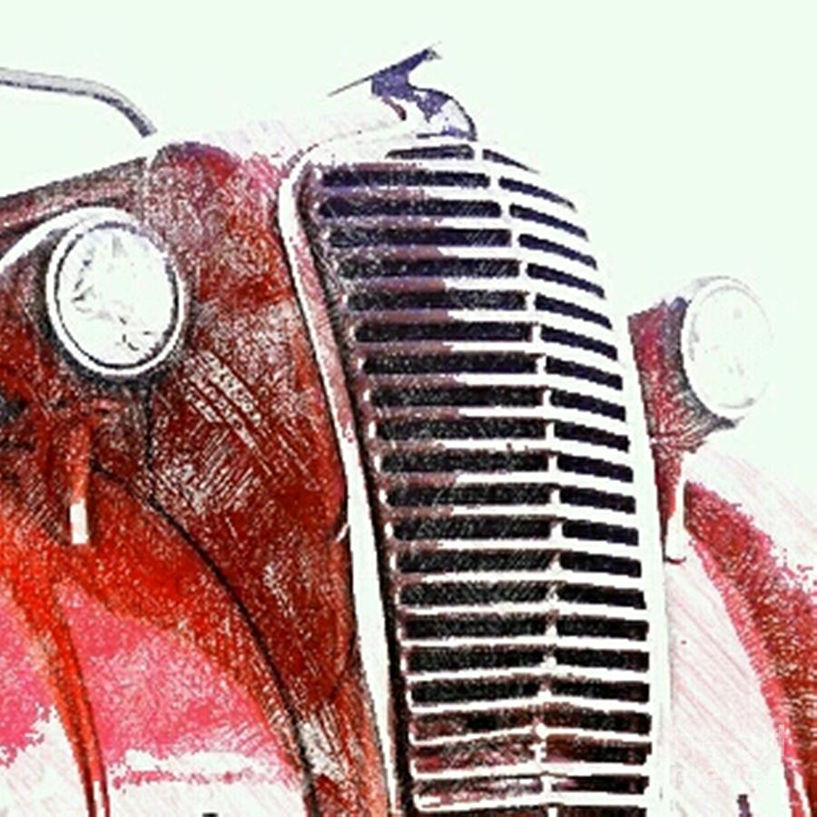 Old Fire Truck Digital Art by James Eye