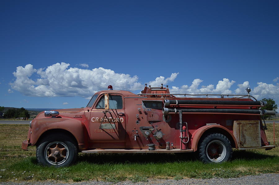 Old Fire Truck Photograph
