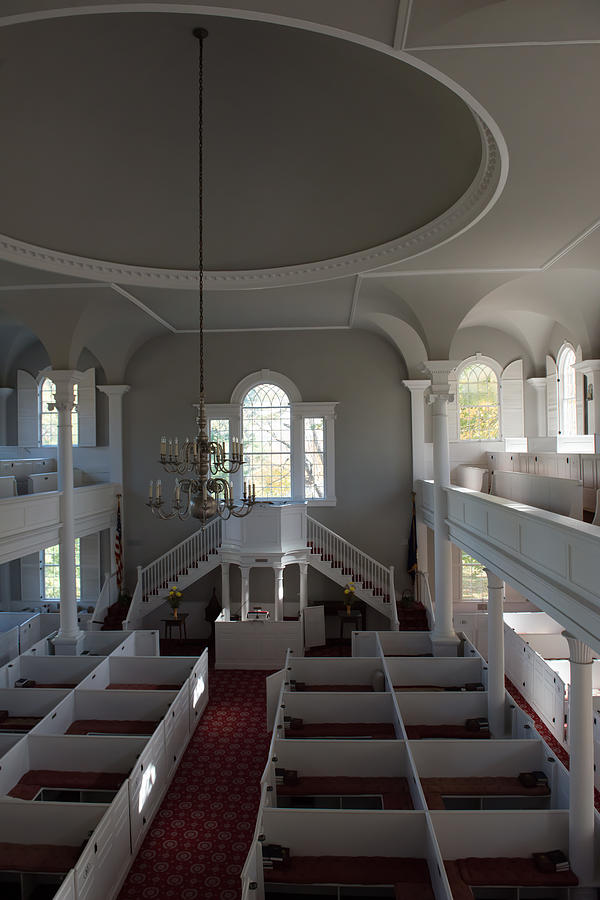 Old First Church Photograph - Old First Church interior by Mike Tanner