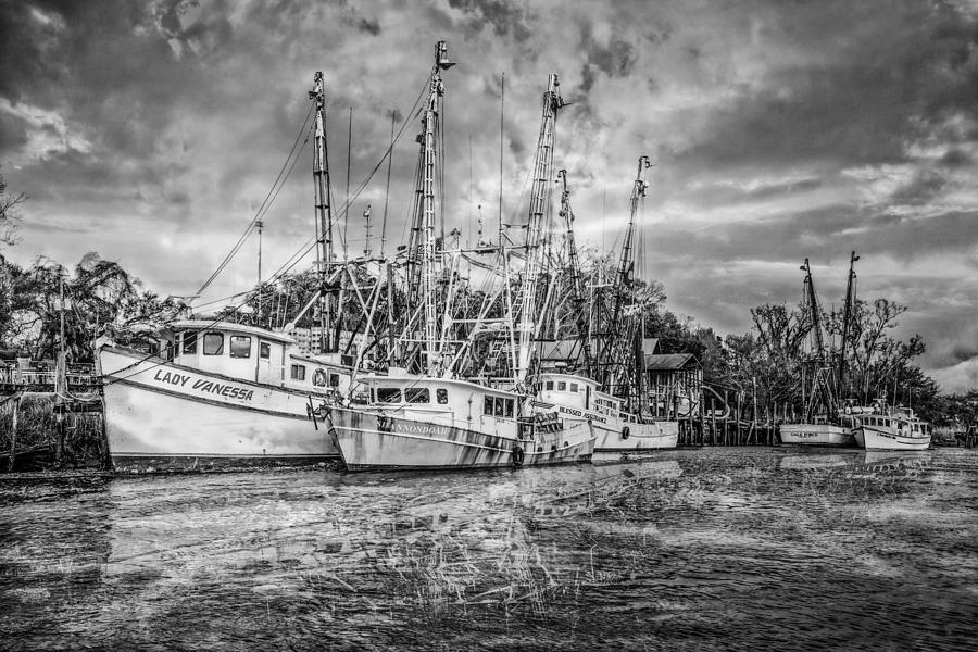Boat Photograph - Old Fishing Boats by Debra and Dave Vanderlaan