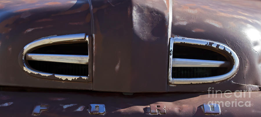 Old Ford Hood   #6475 Photograph by J L Woody Wooden