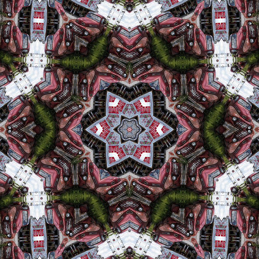 Old Ford Pickup Kaleidoscope Photograph by Kathy Clark