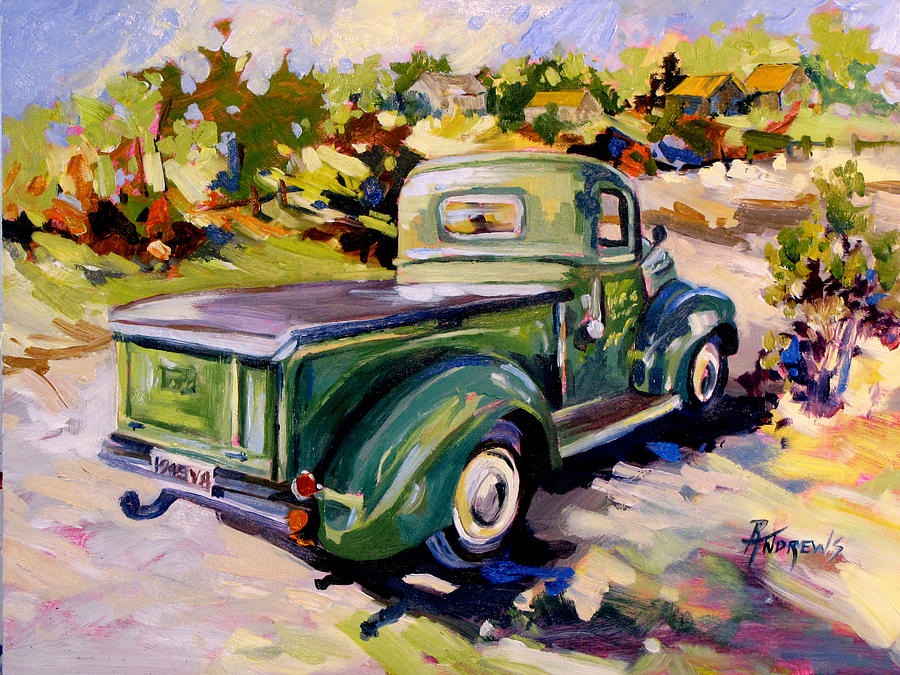 Old Ford Treasure Painting by Rae Andrews