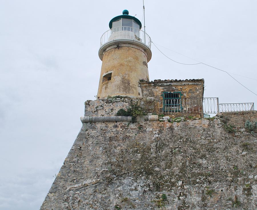 Old fort Lighthouse Corfu Photograph by George Katechis