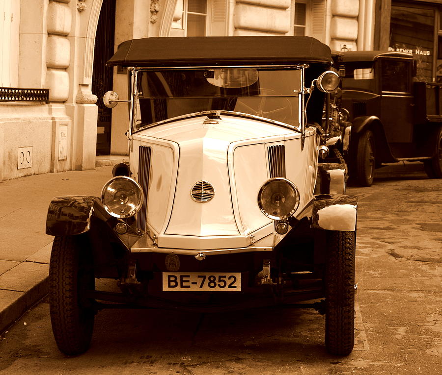 Old Car Photograph - Old  French Car by Riad Art