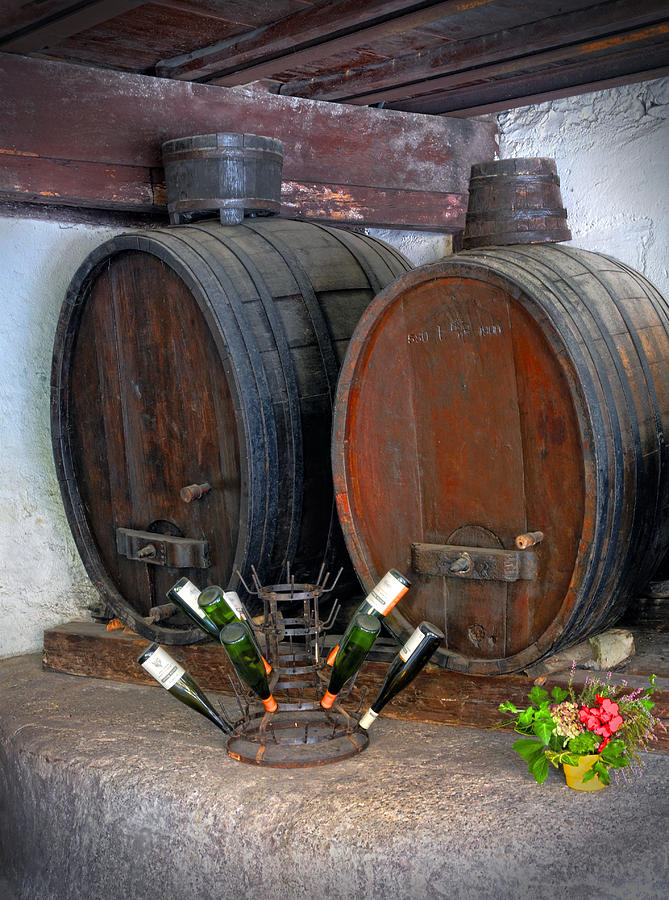 Old French Wine Casks Photograph by Dave Mills