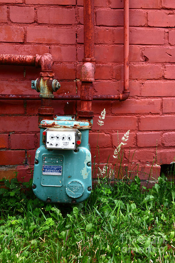 Old Gas Meter Photograph by James Brunker