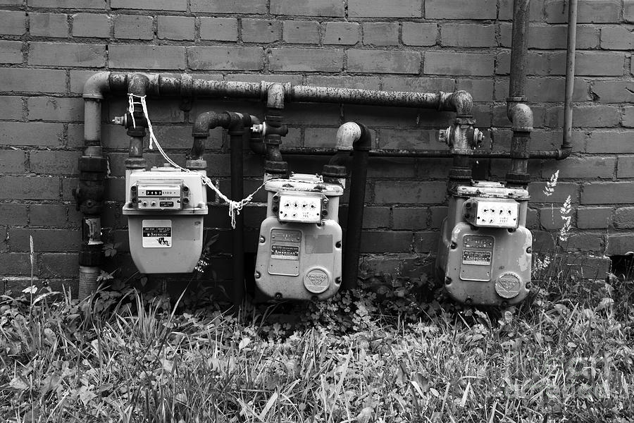 Old Gas Meters Photograph by James Brunker