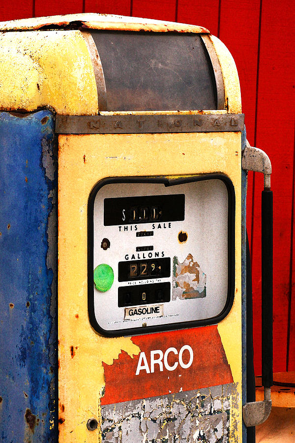 Old Gas Pump Photograph by Art Block Collections