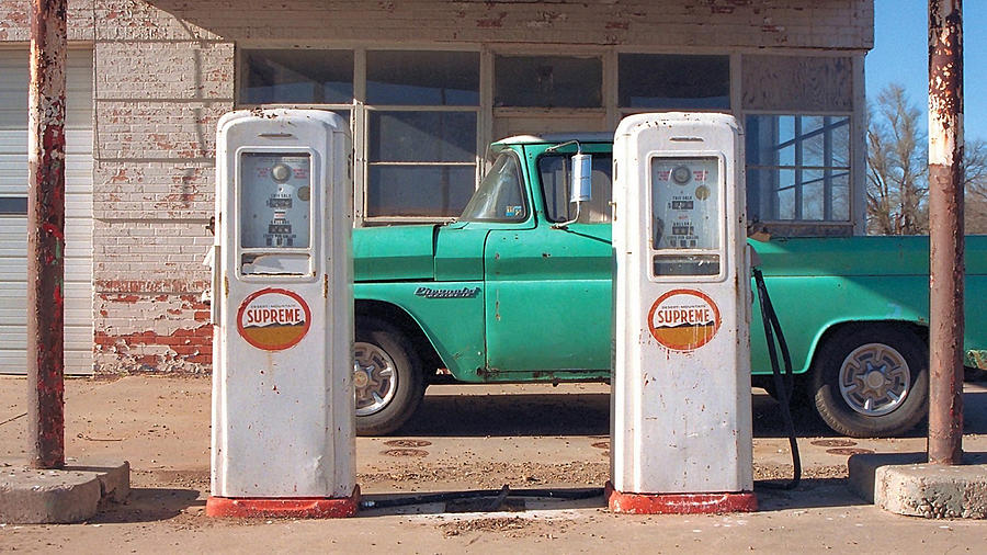 Old Gas Pumps 3 Digital Art by Marvin Blaine