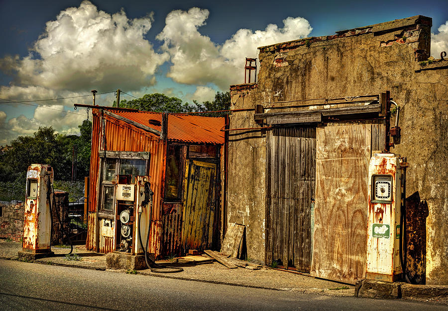 Old Gas Station Photograph by Mal Bray