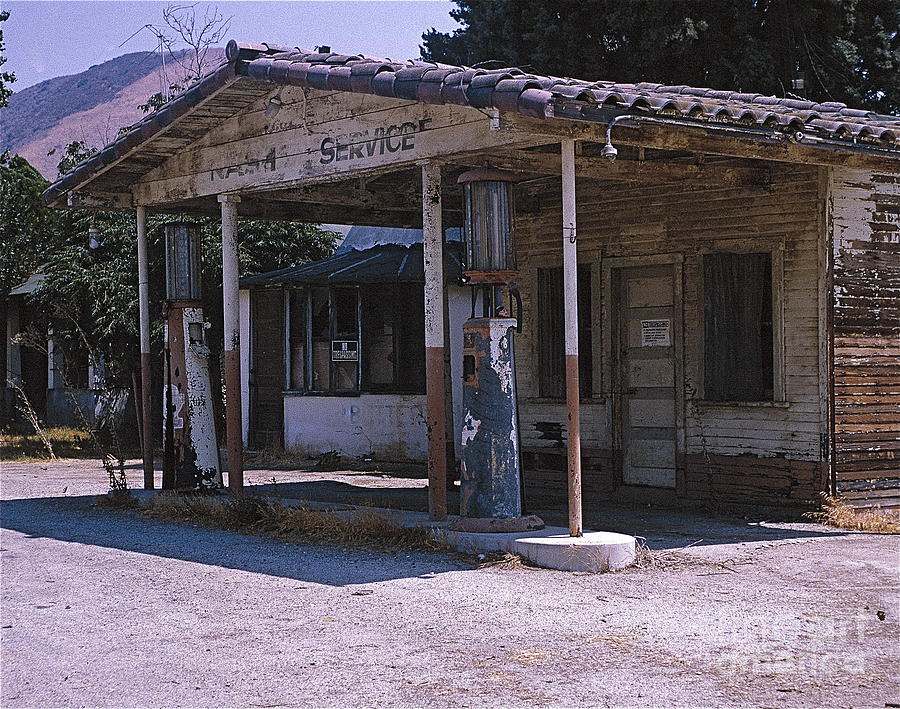 Old Gas Station Ventura Blvd CA Photograph by Robert Birkenes