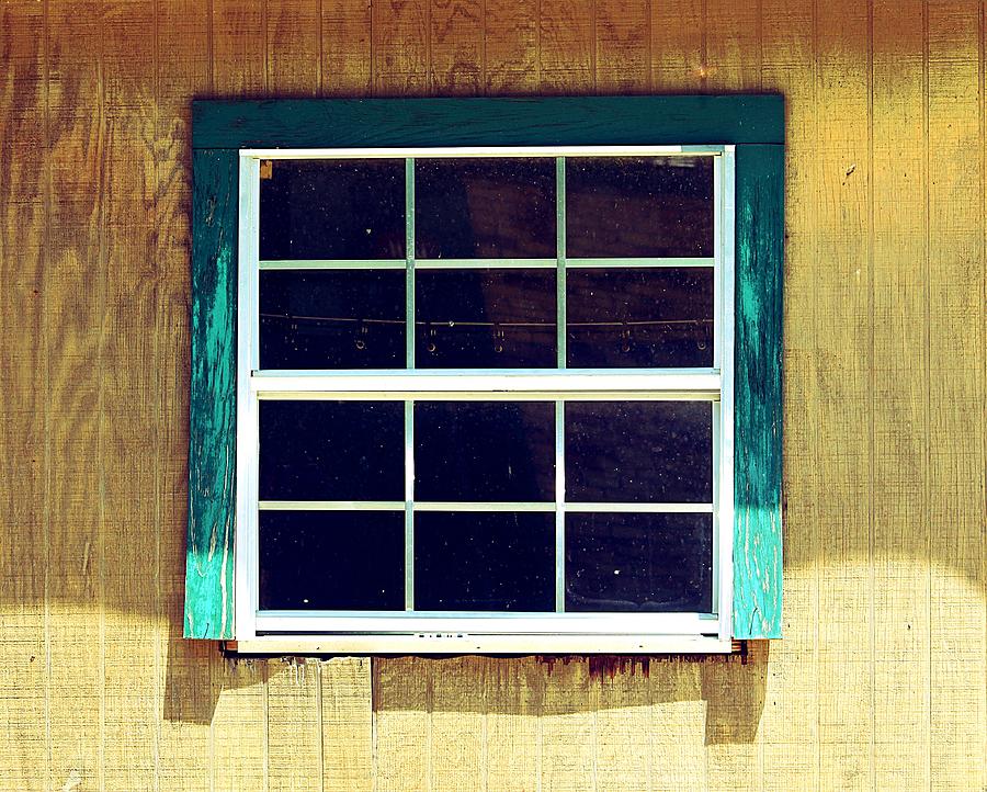 Old Glass Window Photograph by Ester McGuire