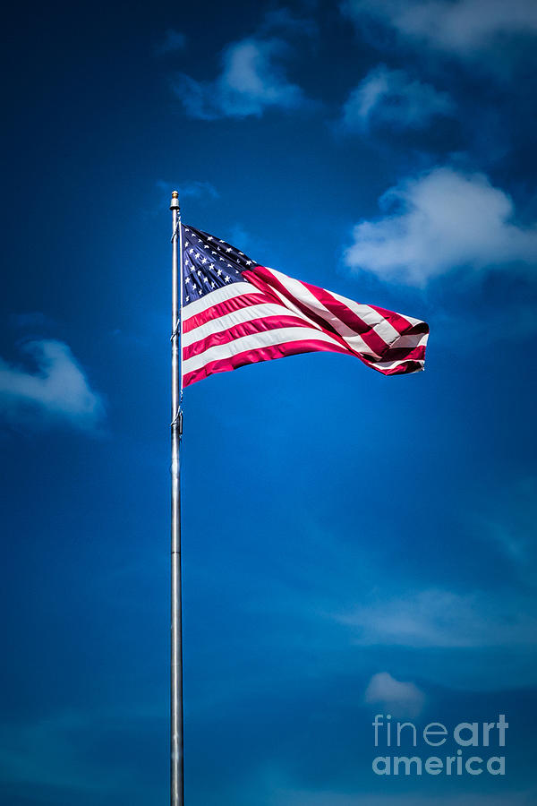 Old Glory - Dramatic Photograph by Bob and Nancy Kendrick