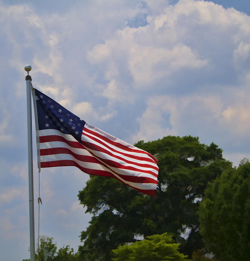 Old Glory Photograph by Kathy Clark
